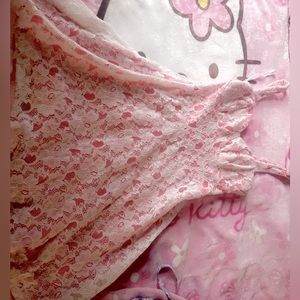 cute pink lace dress<3 size small